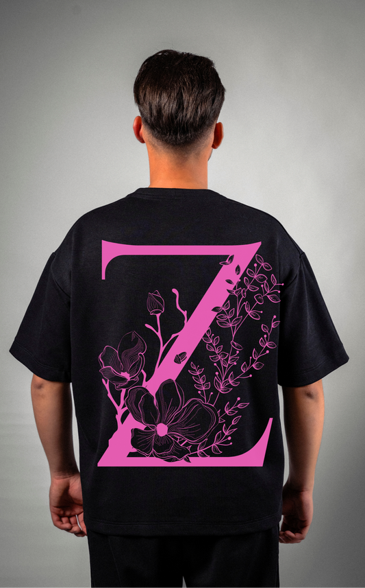 Tricou cu design floral „Zenith Pink Bloom”