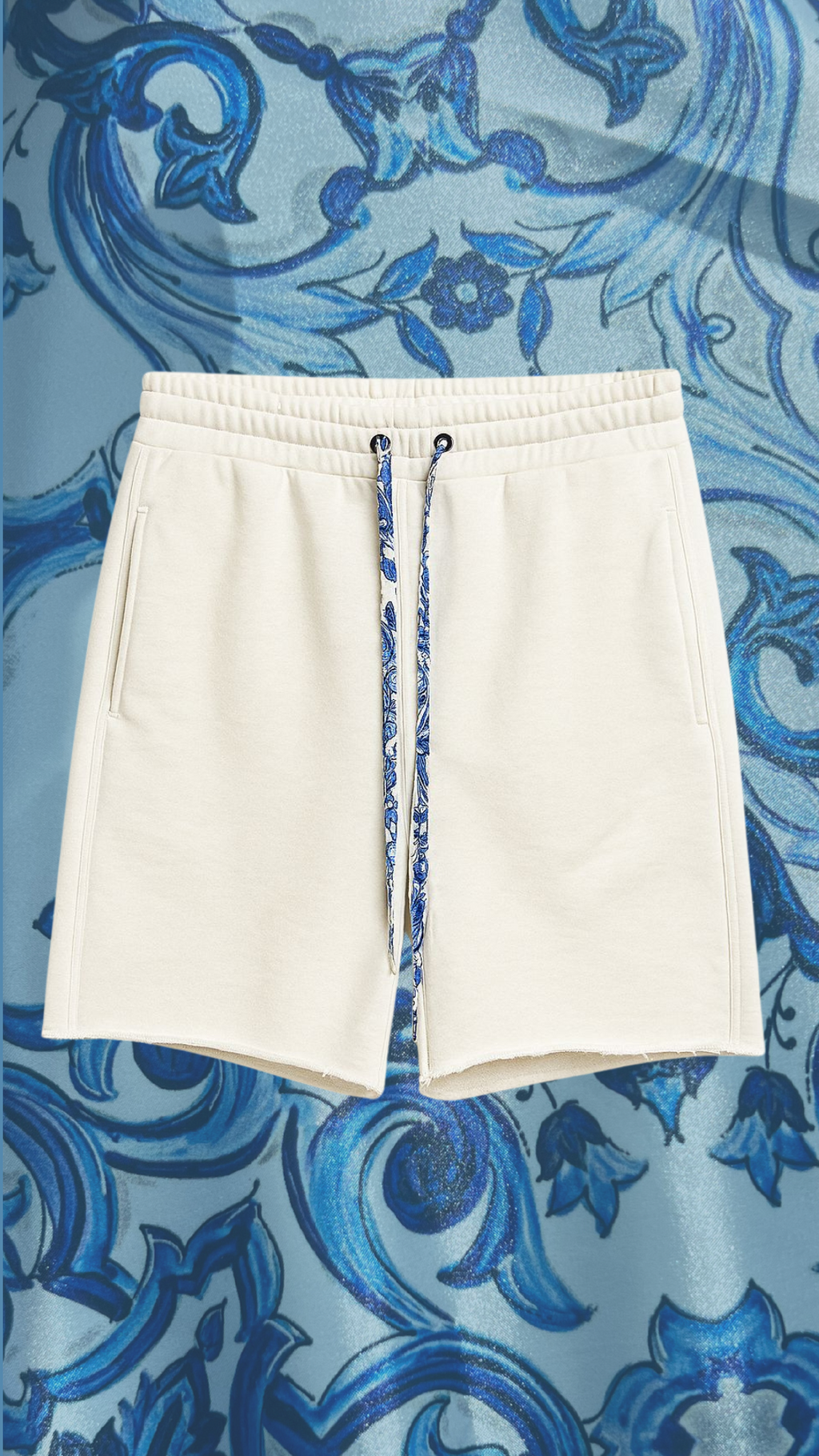 Pantaloni scurți albi „Azzuro”