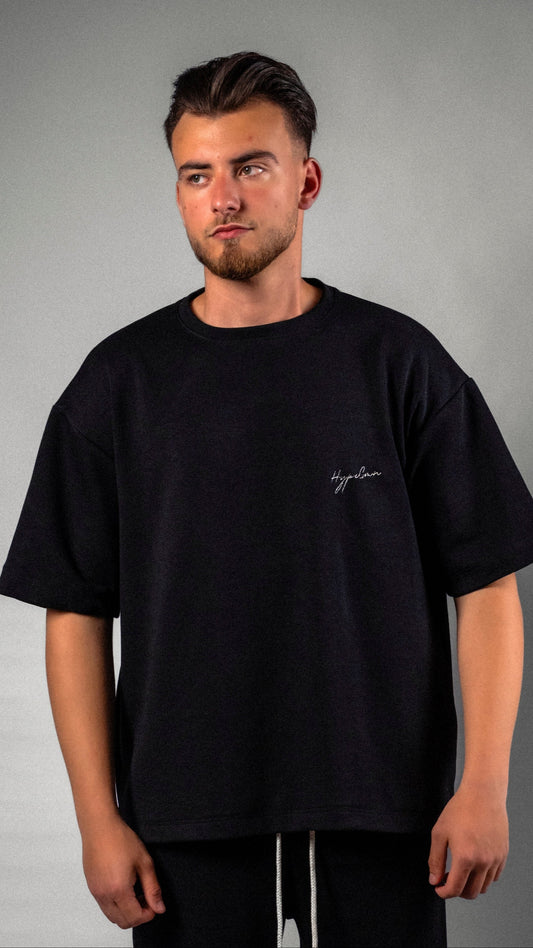 Tricou oversized negru