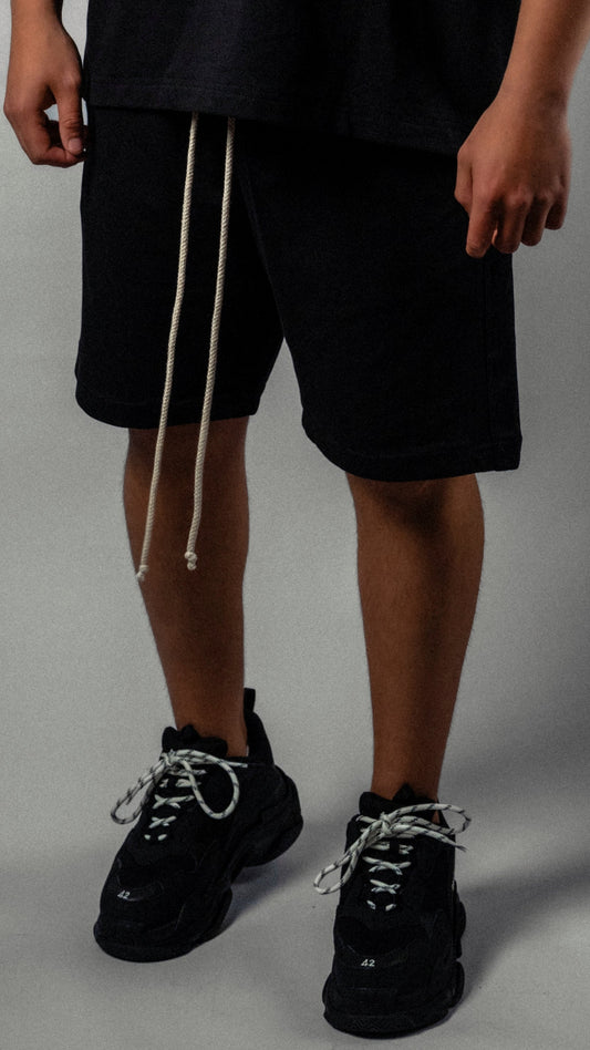 Pantaloni scurți negri „Summer Edition”