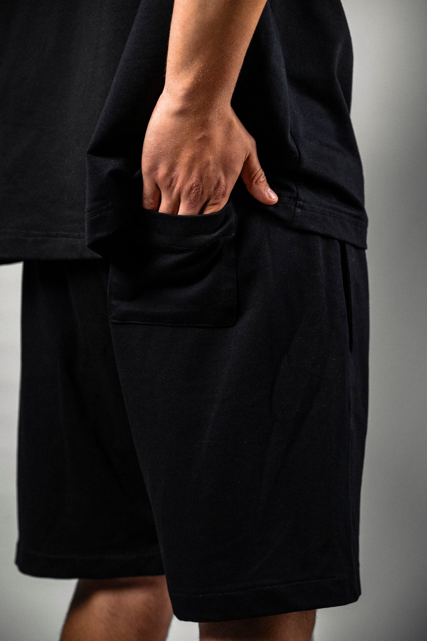 Pantaloni scurți negri „Summer Edition”