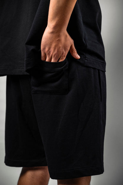 Pantaloni scurți negri „Summer Edition”