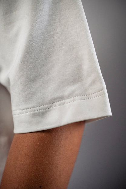Tricou oversized alb „Summer Edition”